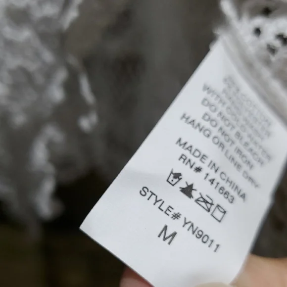 Dulcie Elegant White Lace Knit Crochet Tiered Dress - Picture 3 of 6